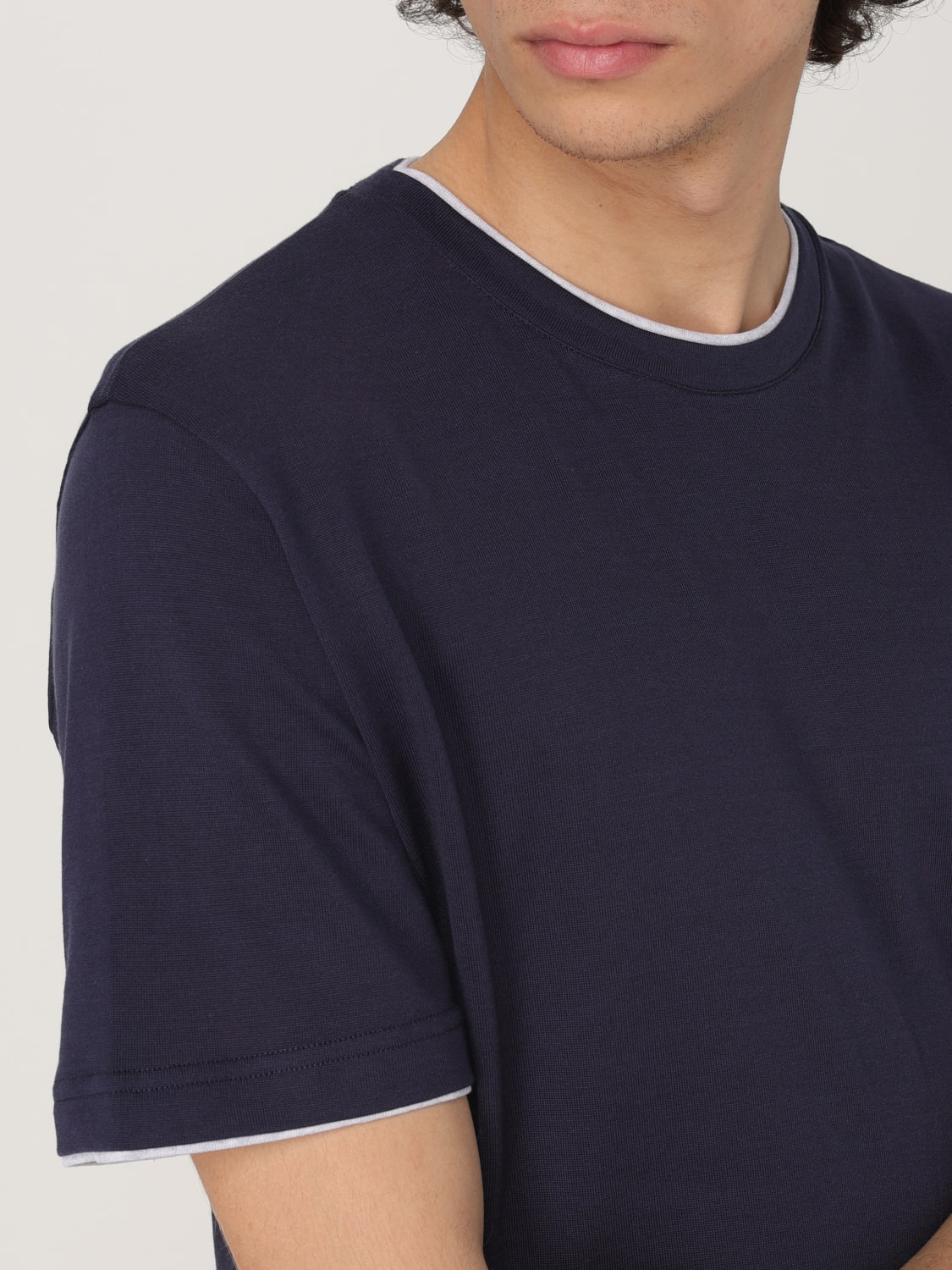 Tシャツ・カットソー ELEVENTY Men T-shirt Blue X75TSHH04TES0H077 11-13 ELEVENTY: T-shirt men - Blue | Eleventy t-shirt