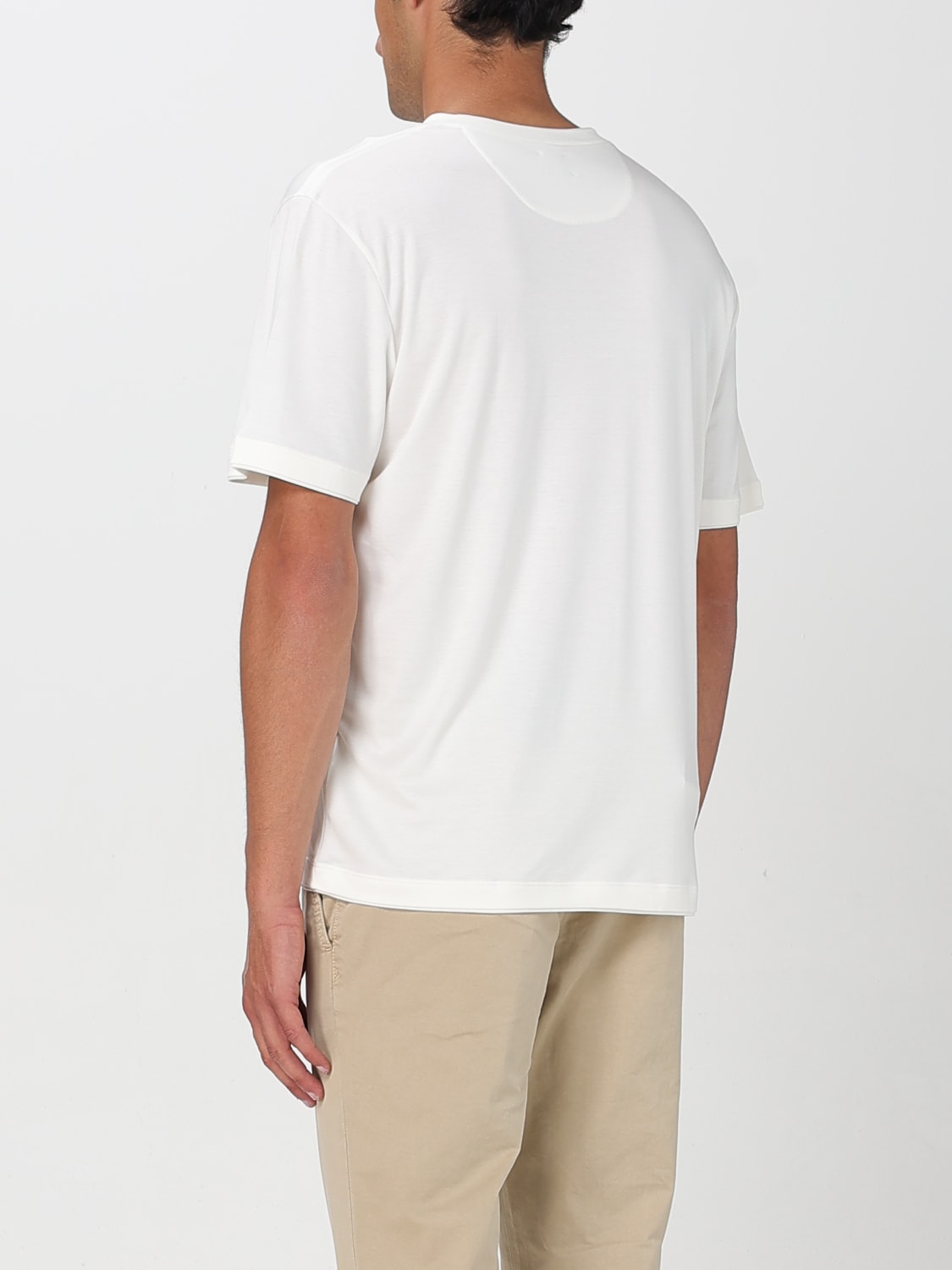 Tシャツ・カットソー ELEVENTY Men T-shirt White K75TSHK05TES0K267 010201 White Cotton T-Shirt ELEVENEWYORK - Eleven New York Athletic