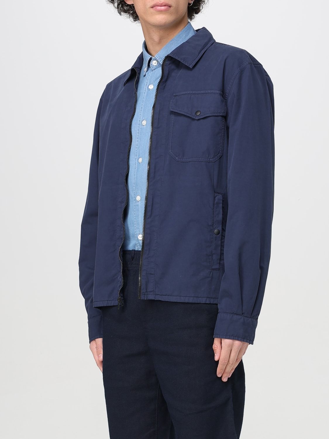WOOLRICH 外套: 外套 男士 Woolrich, 蓝色 - Img 3