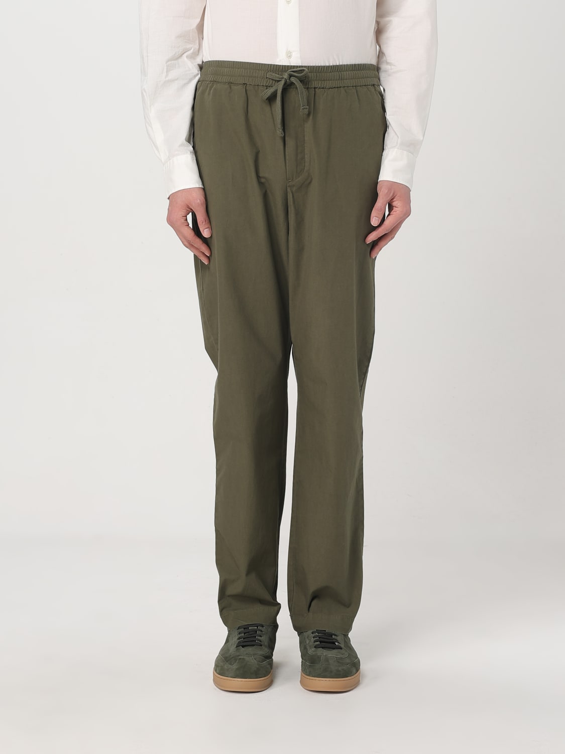 WOOLRICH PANTALONE: Pantalone Woolrich in cotone con coulisse , Militare - Img 1