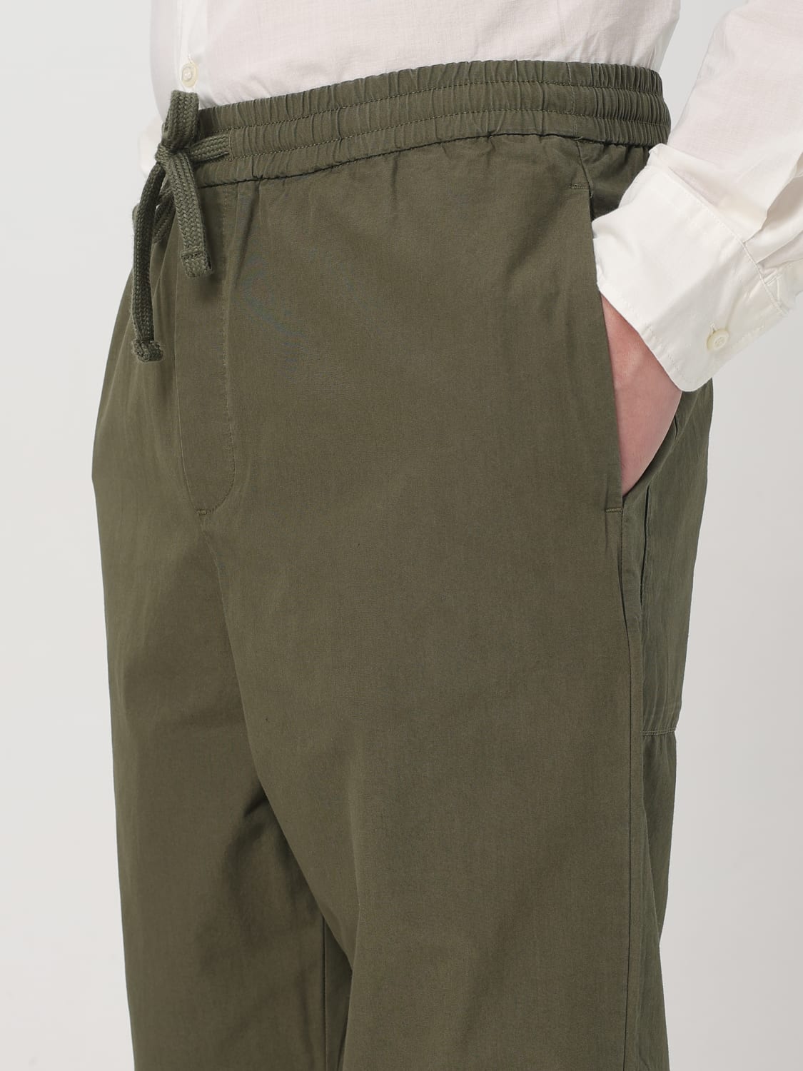 WOOLRICH PANTALONE: Pantalone Woolrich in cotone con coulisse , Militare - Img 3