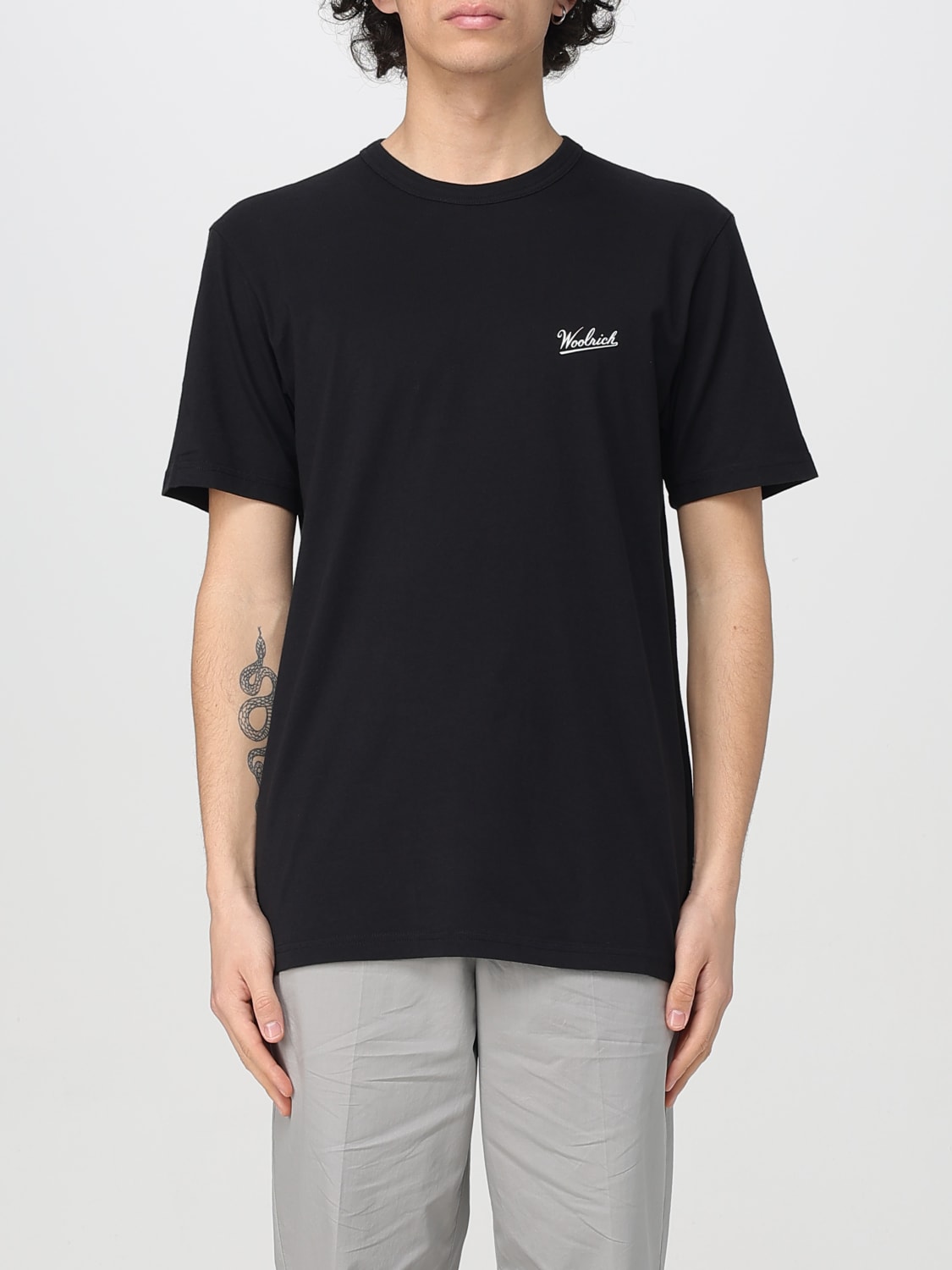 WOOLRICH T-SHIRT: T-shirt men Woolrich, Black - Img 1
