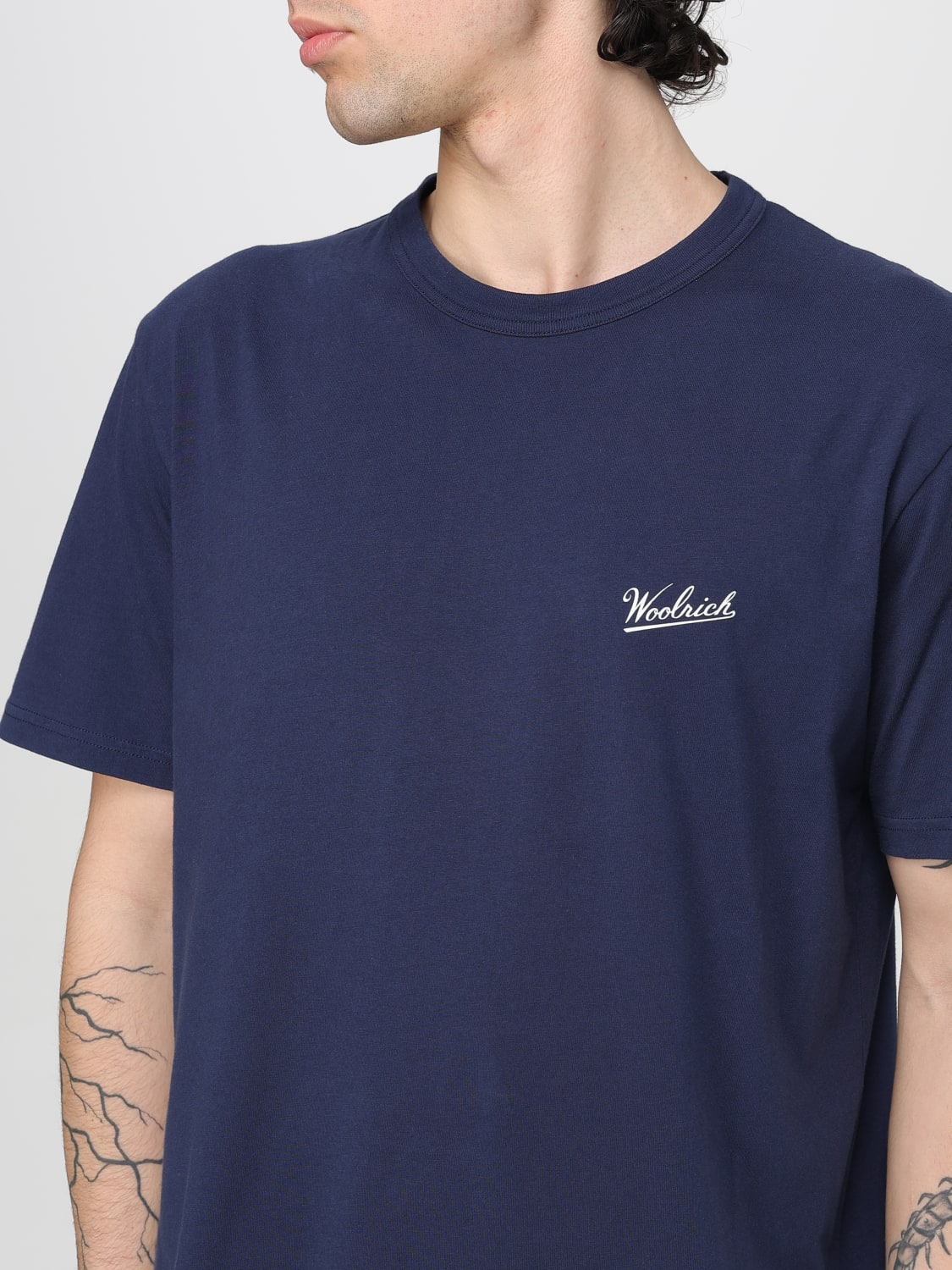 WOOLRICH: T-shirt men - Blue | Woolrich t-shirt