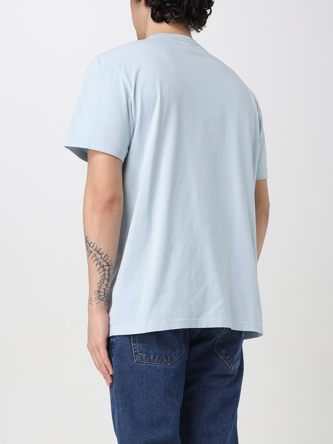 WOOLRICH T-SHIRT: T-shirt men Woolrich, Sky Blue - Img 2