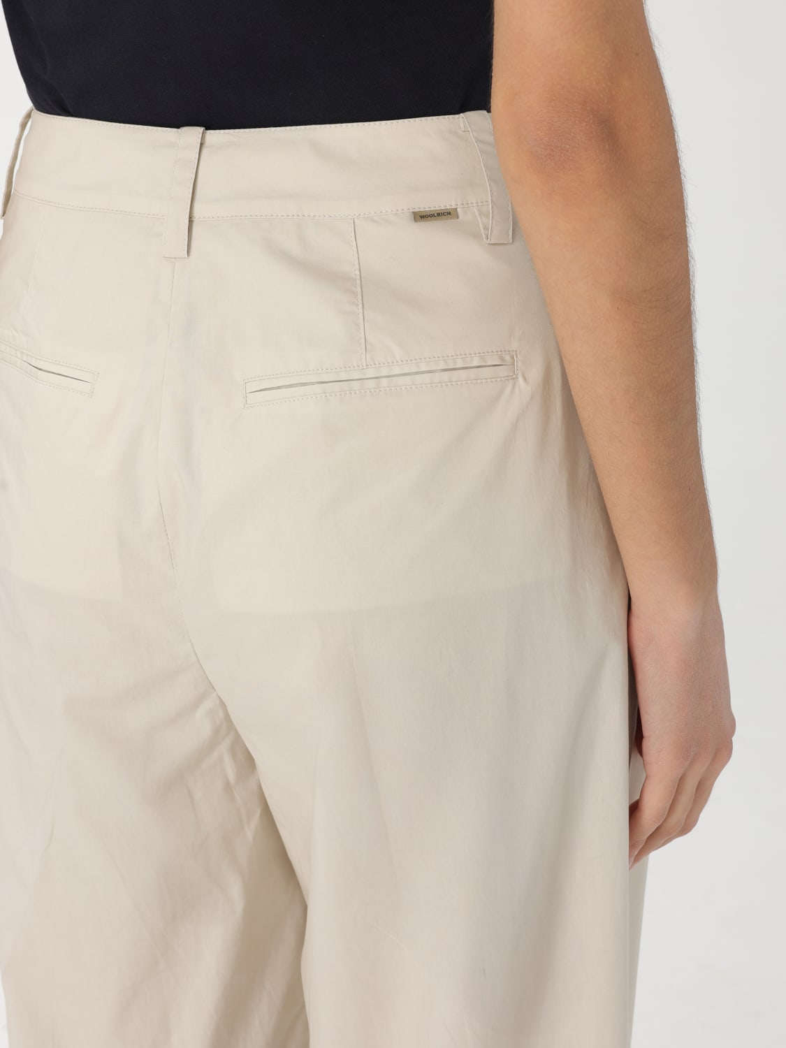 パンツ WOOLRICH Women Straight Pants COWWPAN1243UT1472 853 Beige WOOLRICH: Pants woman - Beige | Woolrich pants