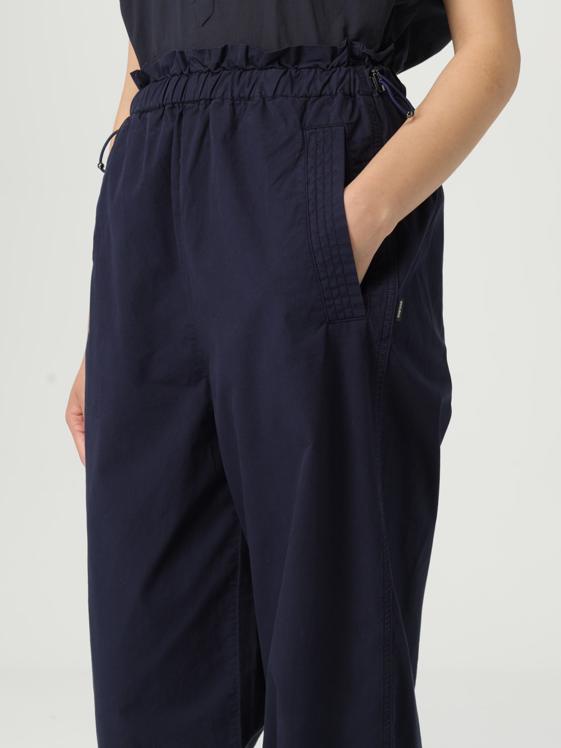 パンツ WOOLRICH Women Straight Pants COWWPAN1261UT1816 3989 Blue Women's Wide Leg Pants in Virgin Wool Blend blue | Woolrich US