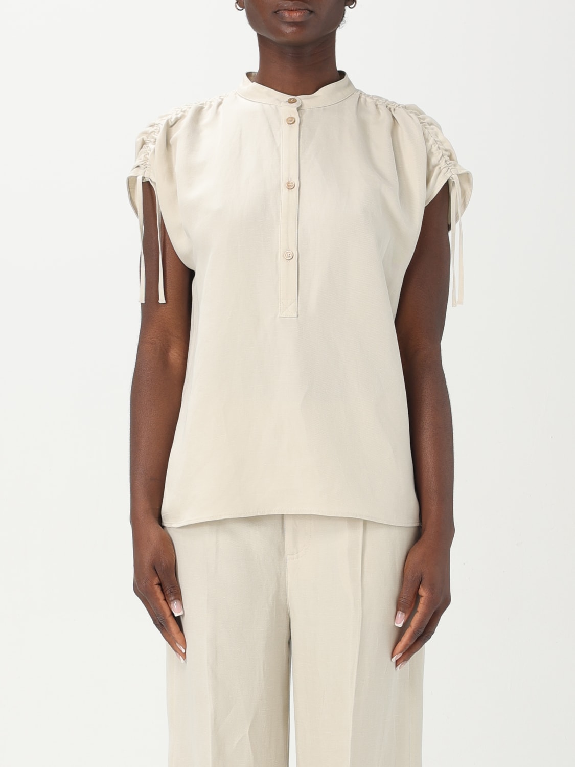 WOOLRICH TOP: Top woman Woolrich, Beige - Img 1