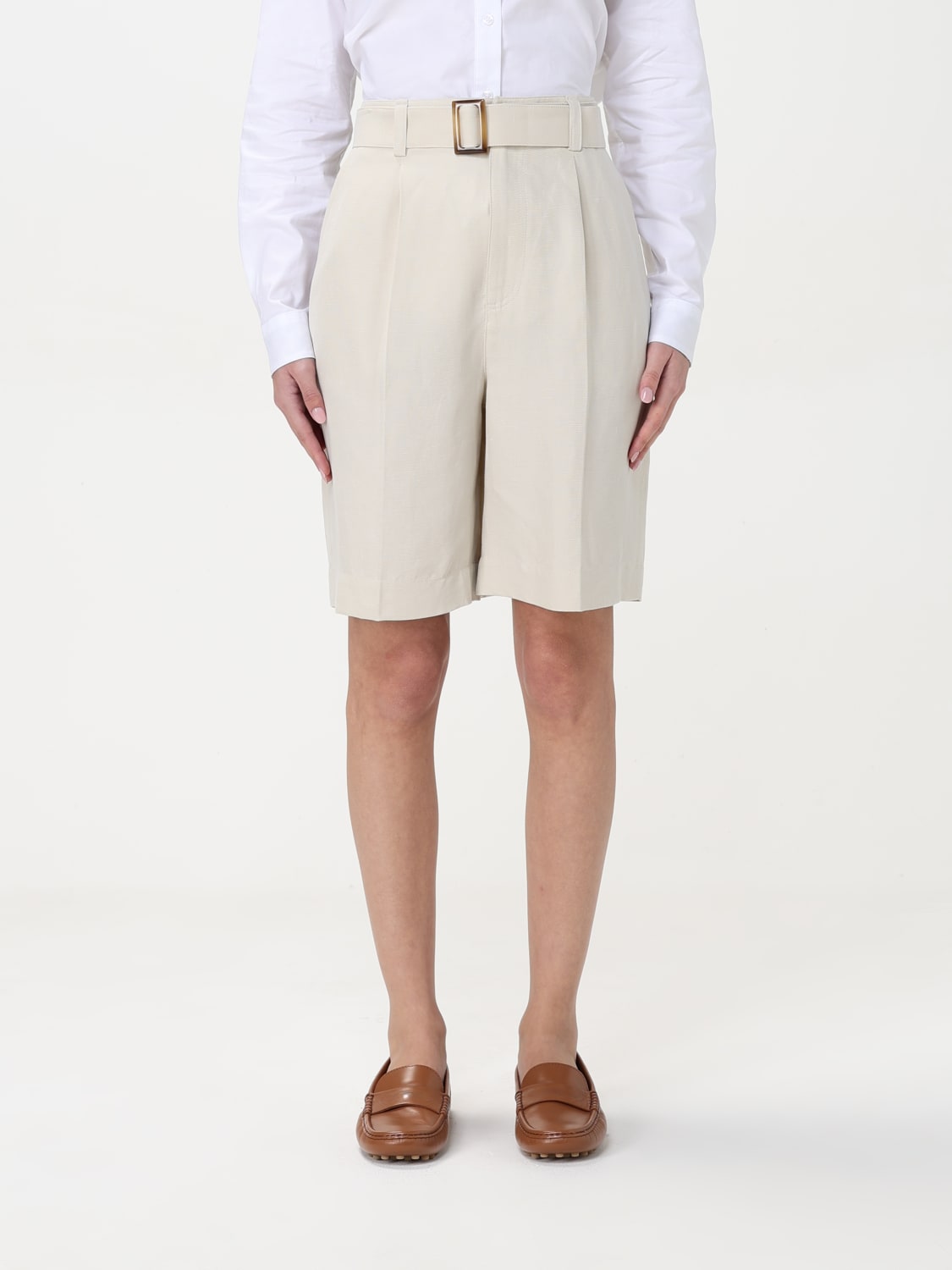 WOOLRICH SHORTS: Short woman Woolrich, Beige - Img 1