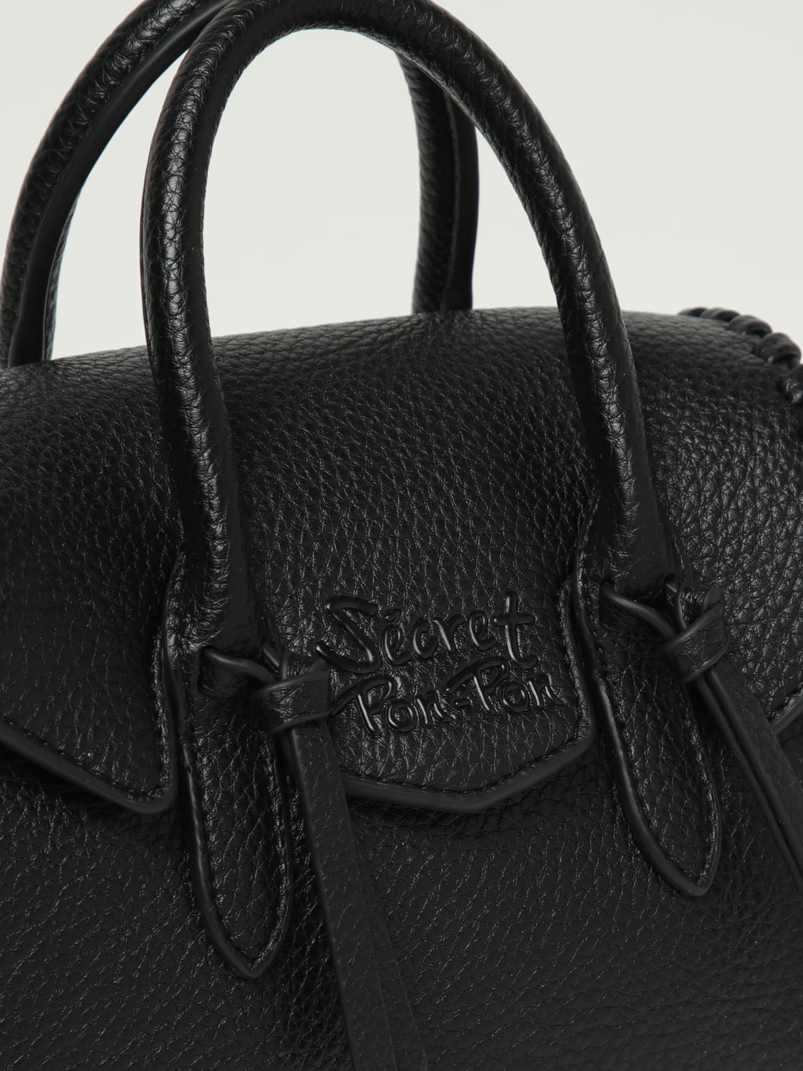ハンドバッグ SECRET PON-PON Woman Handbag Black LAYA XSMALL BLACK SECRET PON-PON: Shoulder bag woman - Black | Secret Pon-Pon