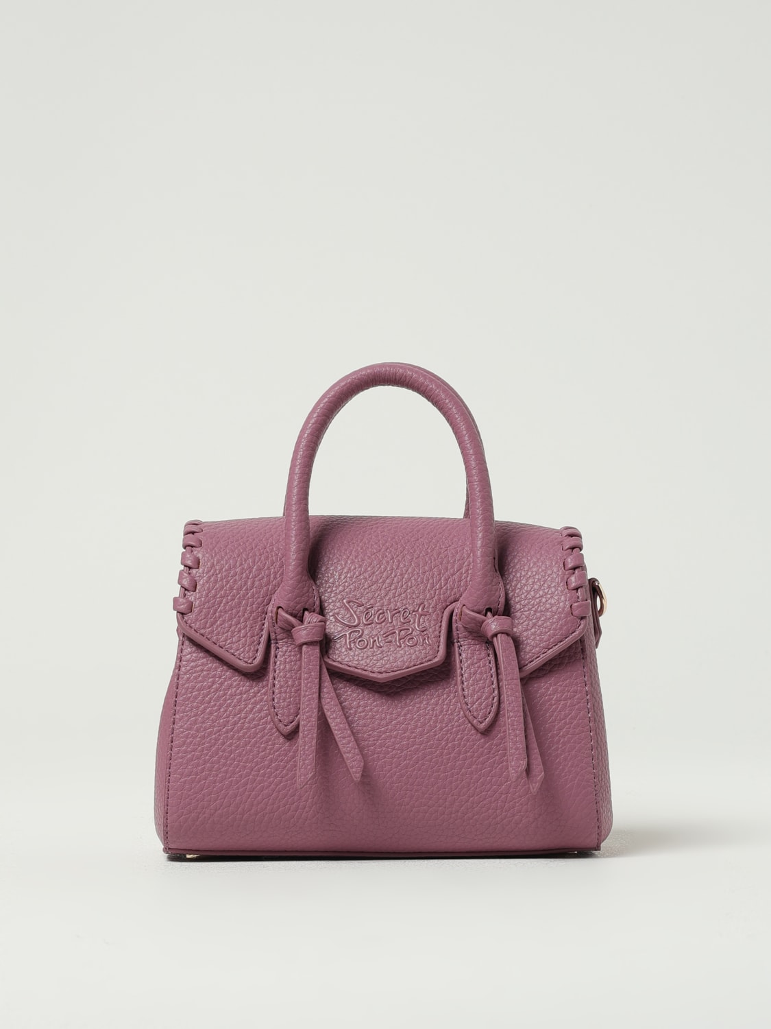ハンドバッグ SECRET PON-PON Woman Handbag Lilac LAYA XSMALL MAUVE SECRET PON-PON: Shoulder bag woman - Lilac | Secret Pon-Pon