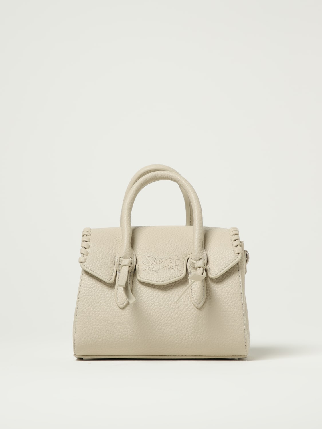 ハンドバッグ SECRET PON-PON Woman Handbag Milk LAYA XSMALL MILK SECRET PON-PON: Shoulder bag woman - Milk | Secret Pon-Pon