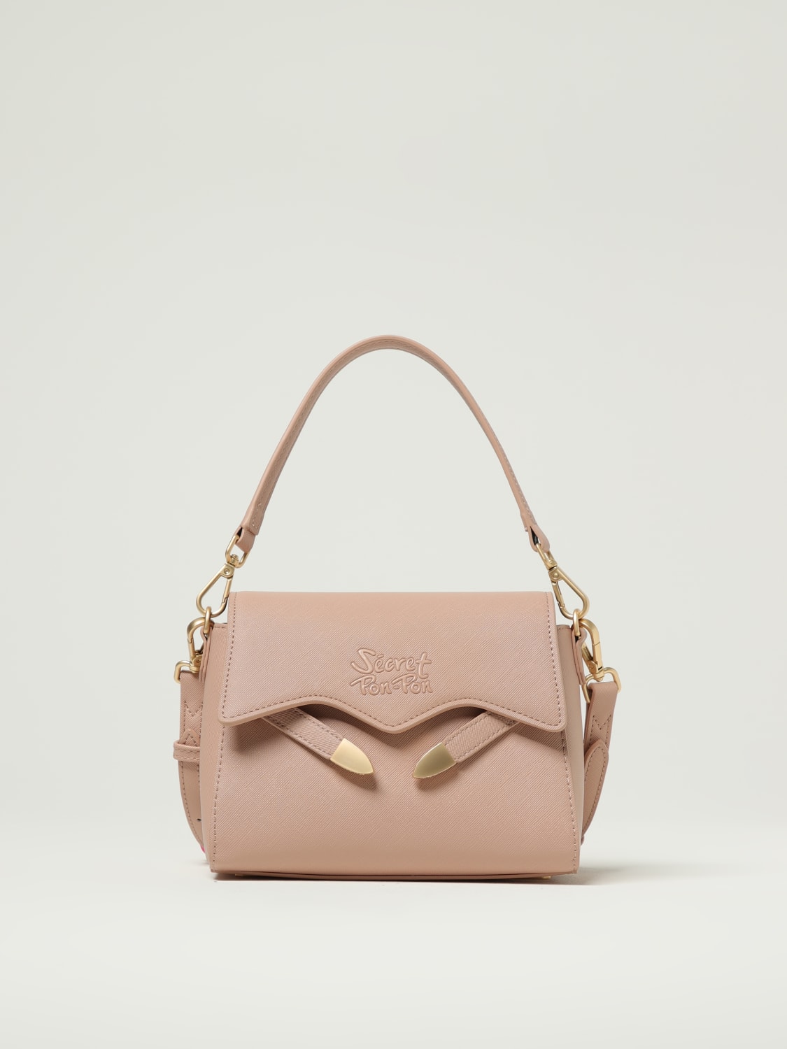 バッグ・カバンその他 SECRET PON-PON Woman Mini bag Nude QUIRA GRAIN POUCH NUDE SECRET PON-PON: Shoulder bag woman - Nude | Secret Pon-Pon