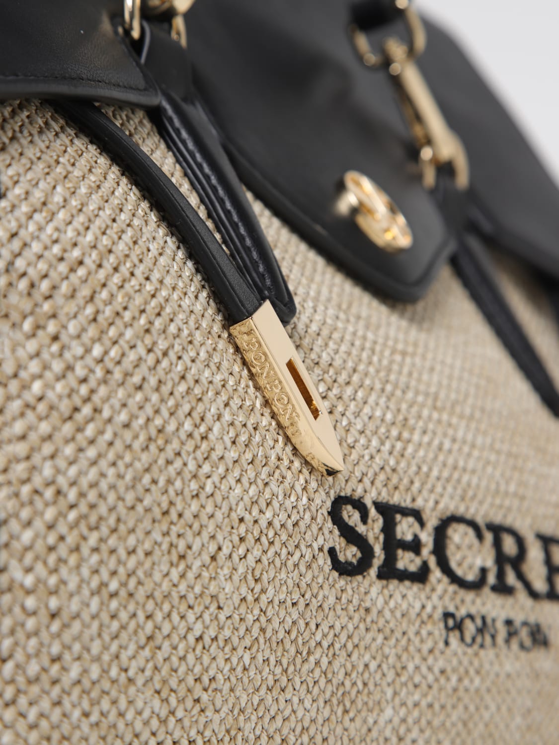 SECRET PON-PON: Shoulder bag woman - Black | Secret Pon-Pon