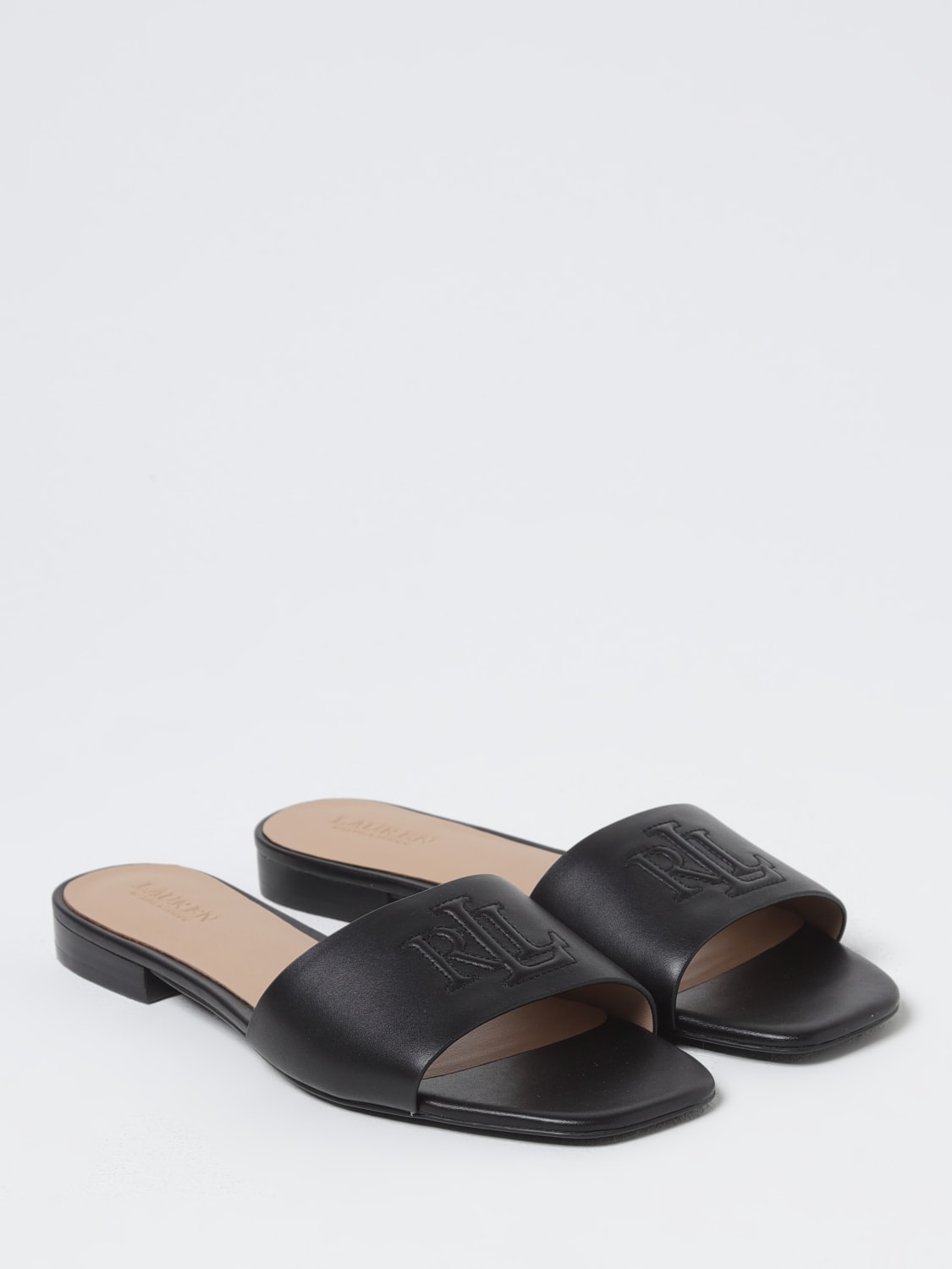 LAUREN RALPH LAUREN FLAT SANDAL: Shoes woman Lauren Ralph Lauren, Black - Img 2