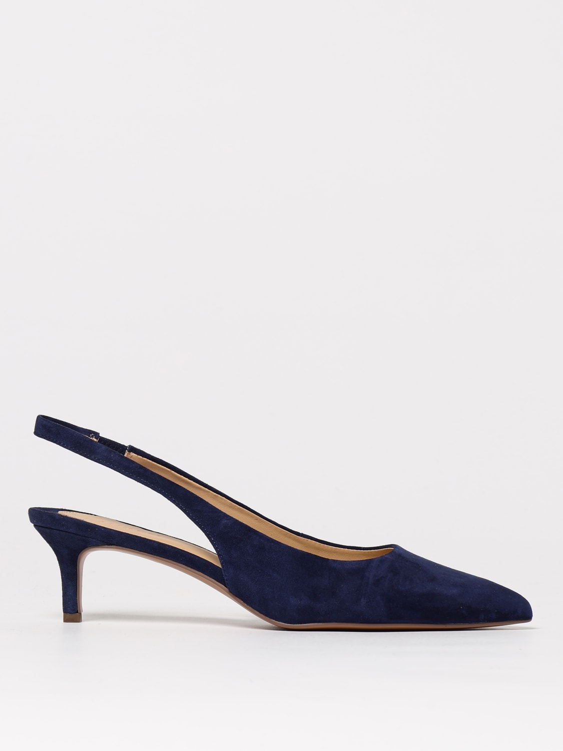 LAUREN RALPH LAUREN DÉCOLLETÉ: Slingback Lauren Ralph Lauren in camoscio , Blue - Img 1