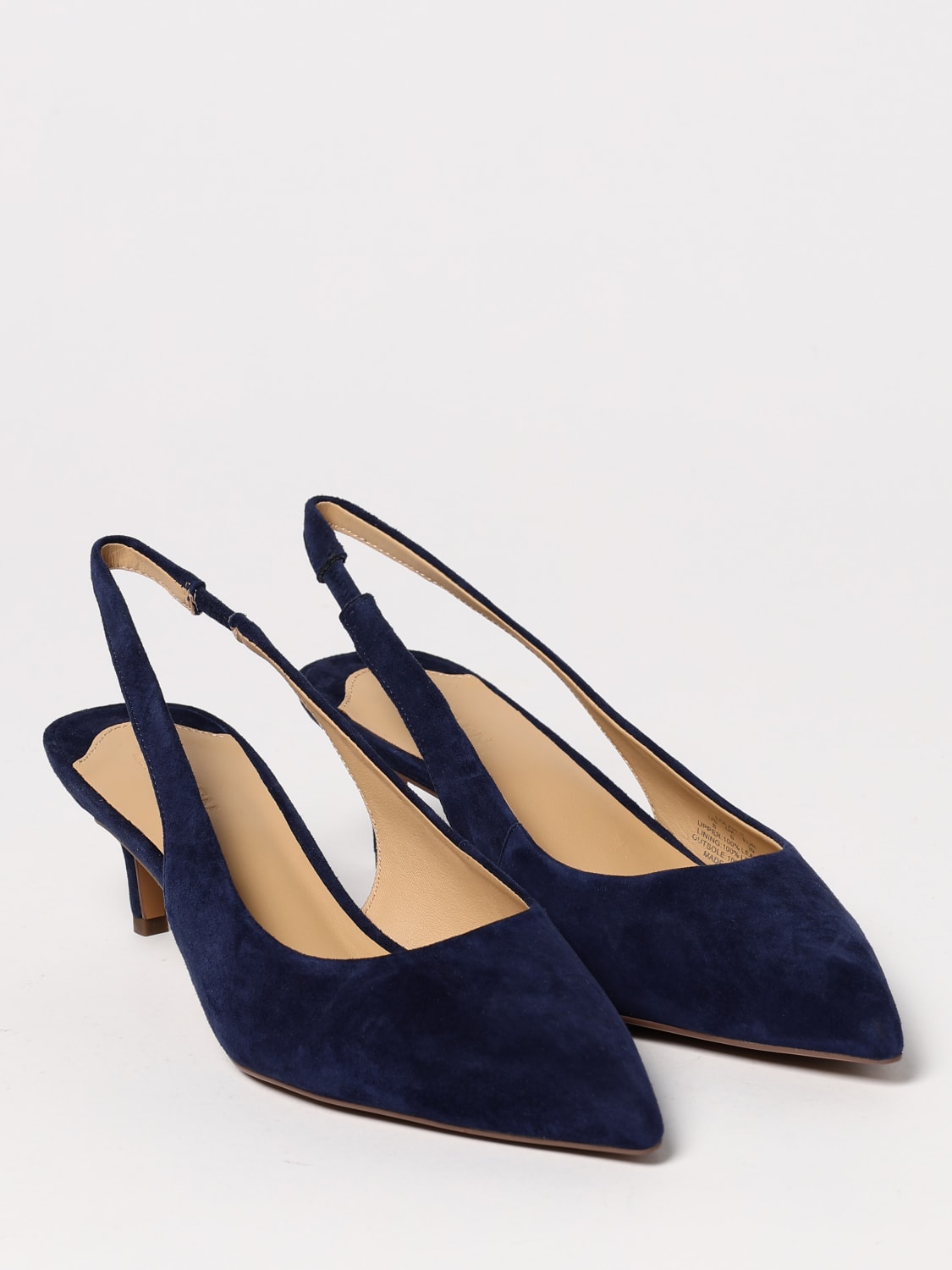 LAUREN RALPH LAUREN DÉCOLLETÉ: Slingback Lauren Ralph Lauren in camoscio , Blue - Img 2