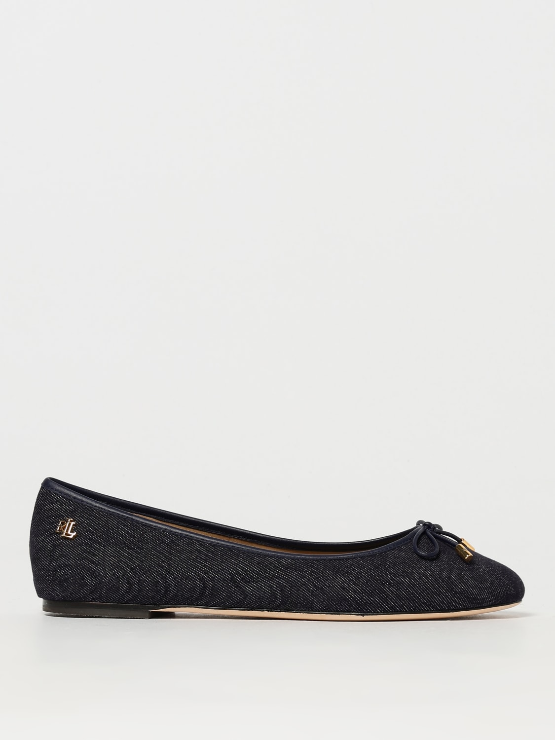 LAUREN RALPH LAUREN BALLERINE: Ballerina Lauren Ralph Lauren in denim di cotone , Denim - Img 1