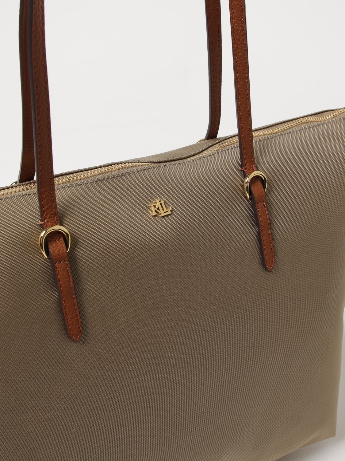 LAUREN RALPH LAUREN BOLSO TOTE: Bolso de hombro mujer Lauren Ralph Lauren, Tórtola - Img 3