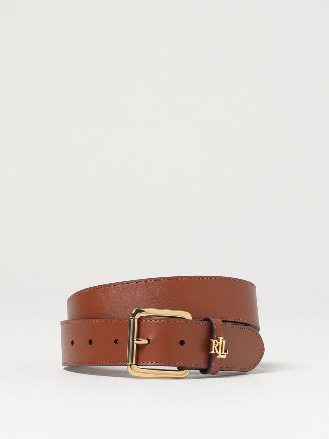 LAUREN RALPH LAUREN CINTURA: Cintura Lauren Ralph Lauren in pelle , Cuoio - Img 1