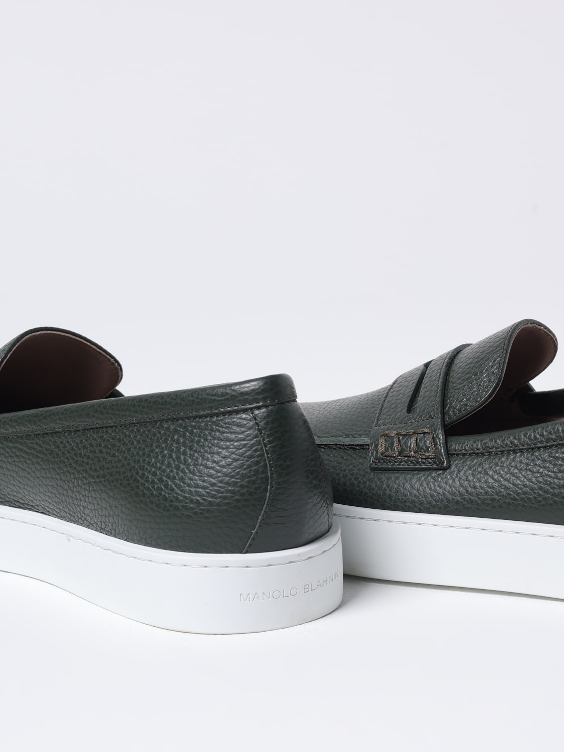 MANOLO BLAHNIK LOAFERS: Shoes men Manolo Blahnik, Olive - Img 4