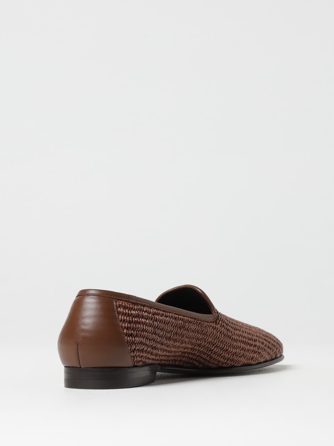 MANOLO BLAHNIK ブラウン ローファー Dinelio croc-effect leather loafers in brown - Manolo Blahnik