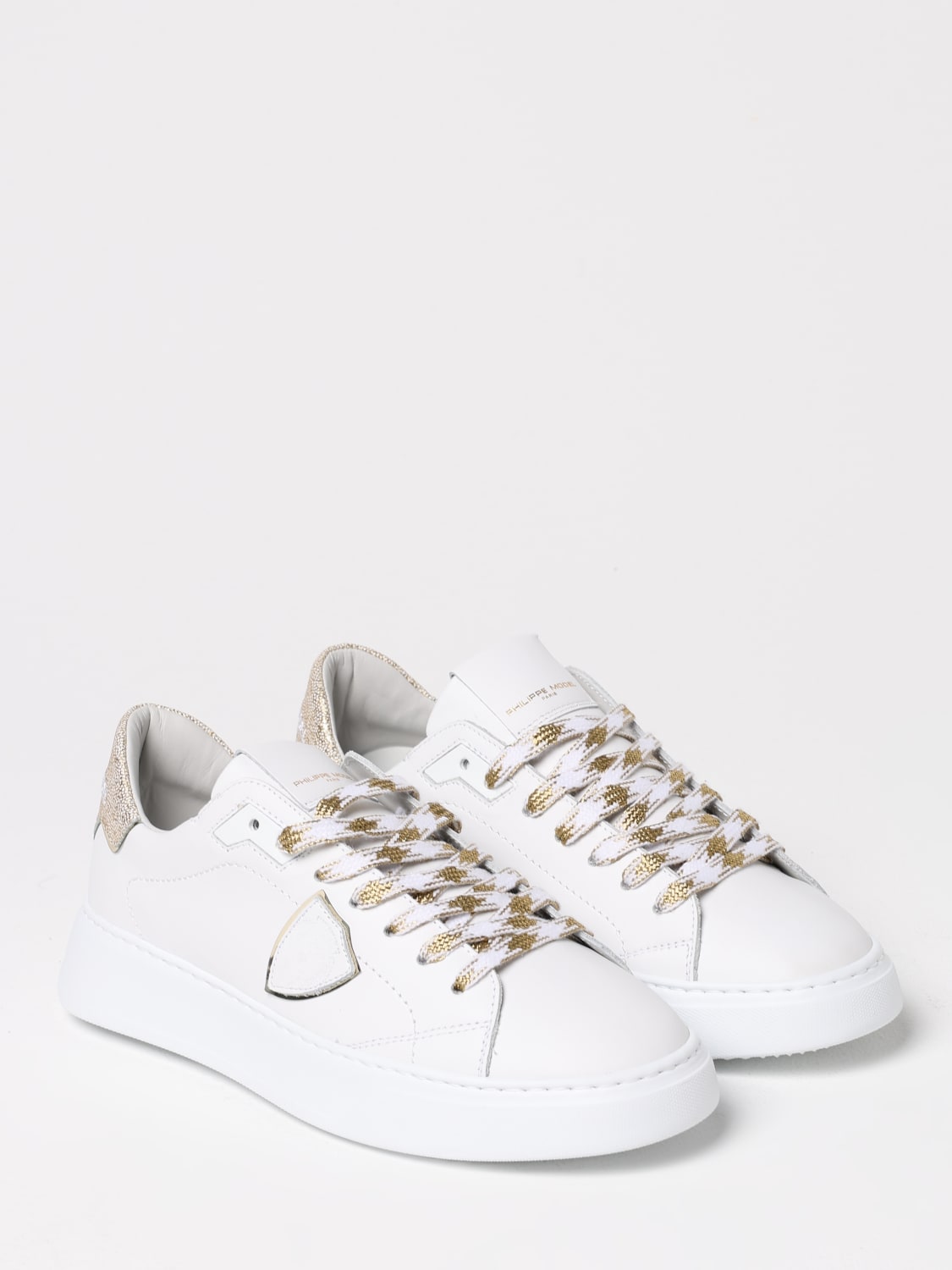 PHILIPPE MODEL SNEAKERS: Sneakers Temple Philippe Model in pelle , Bianco - Img 2