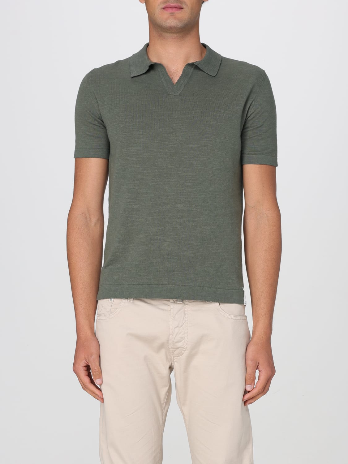 BROOKSFIELD POLO SHIRT: Sweater men Brooksfield, Military - Img 1