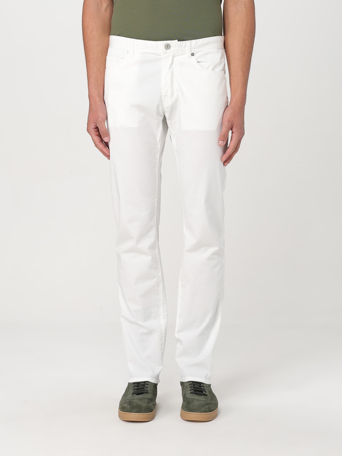 BROOKSFIELD PANTS: Pants men Brooksfield, White - Img 1
