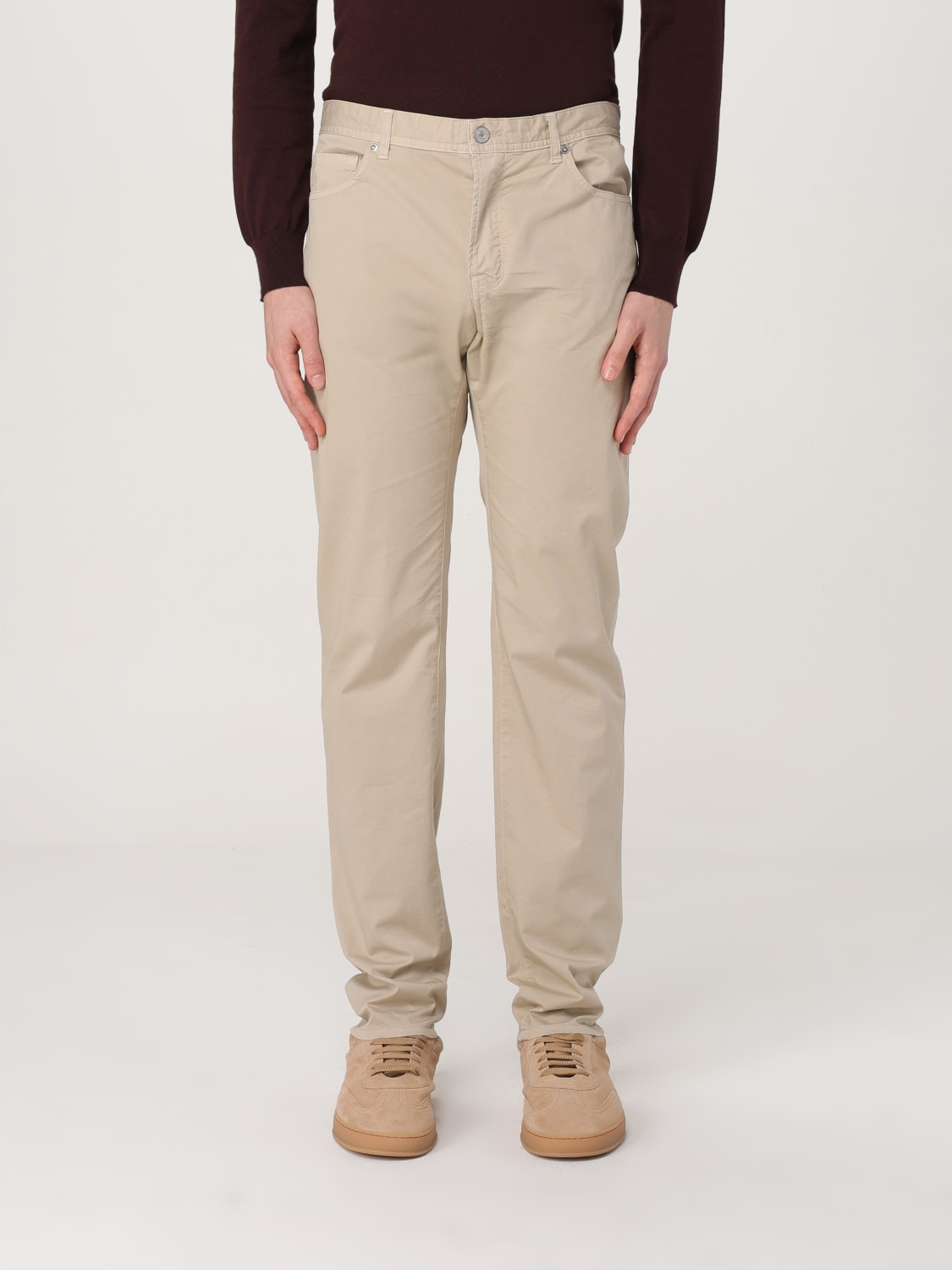 BROOKSFIELD PANTALONI: Pantalone Brooksfield in cotone stretch , Beige - Img 1