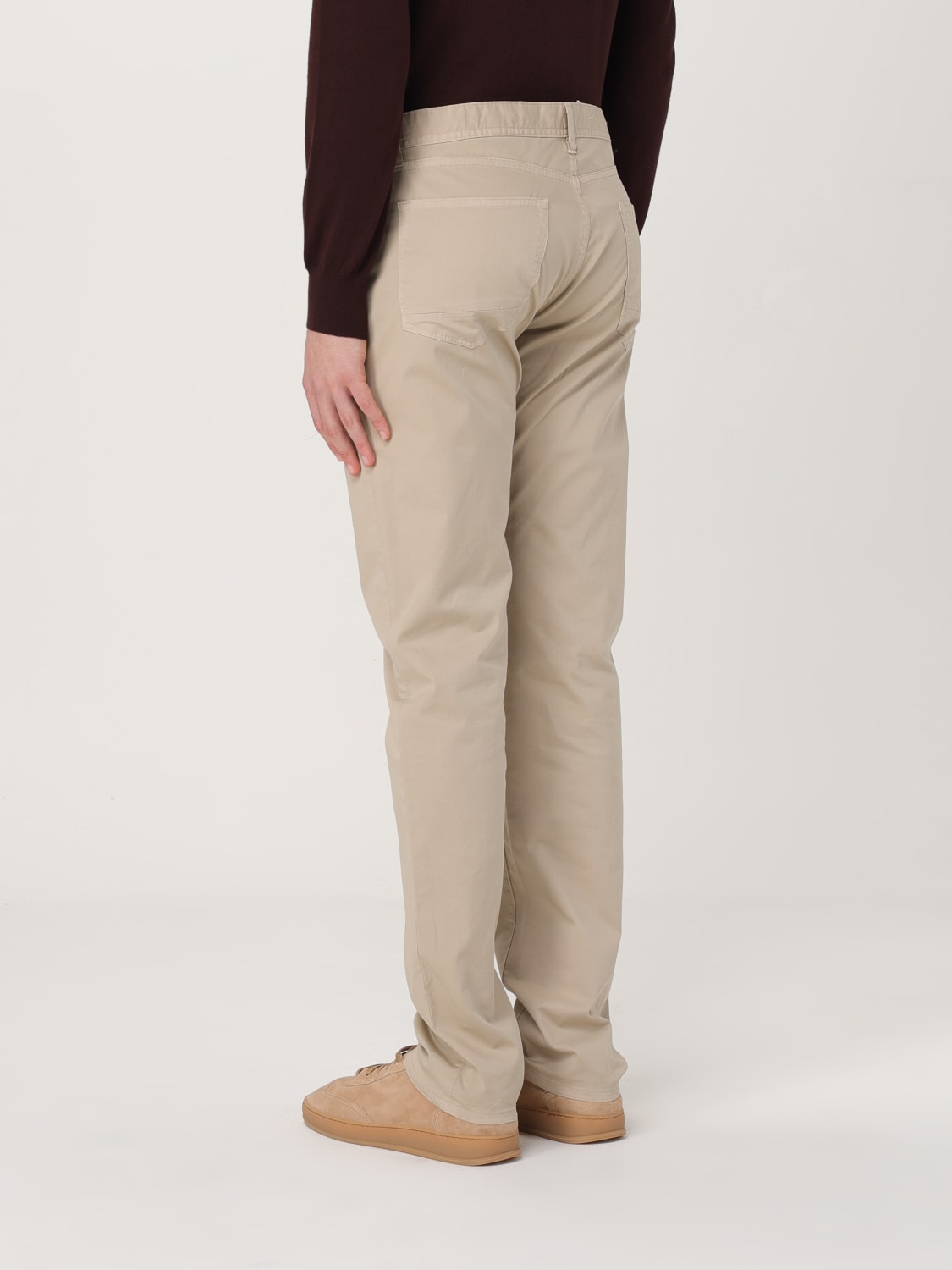 BROOKSFIELD PANTALONI: Pantalone Brooksfield in cotone stretch , Beige - Img 2