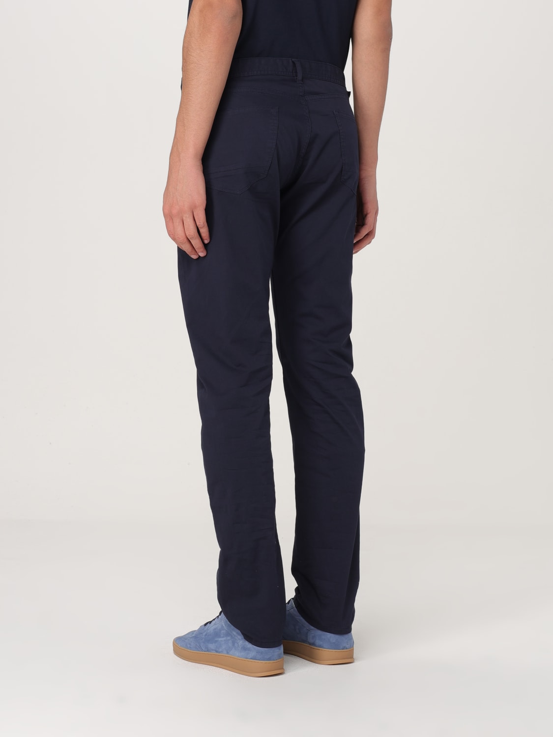 BROOKSFIELD 裤子: 裤子 男士 Brooksfield, 海军蓝 - Img 2