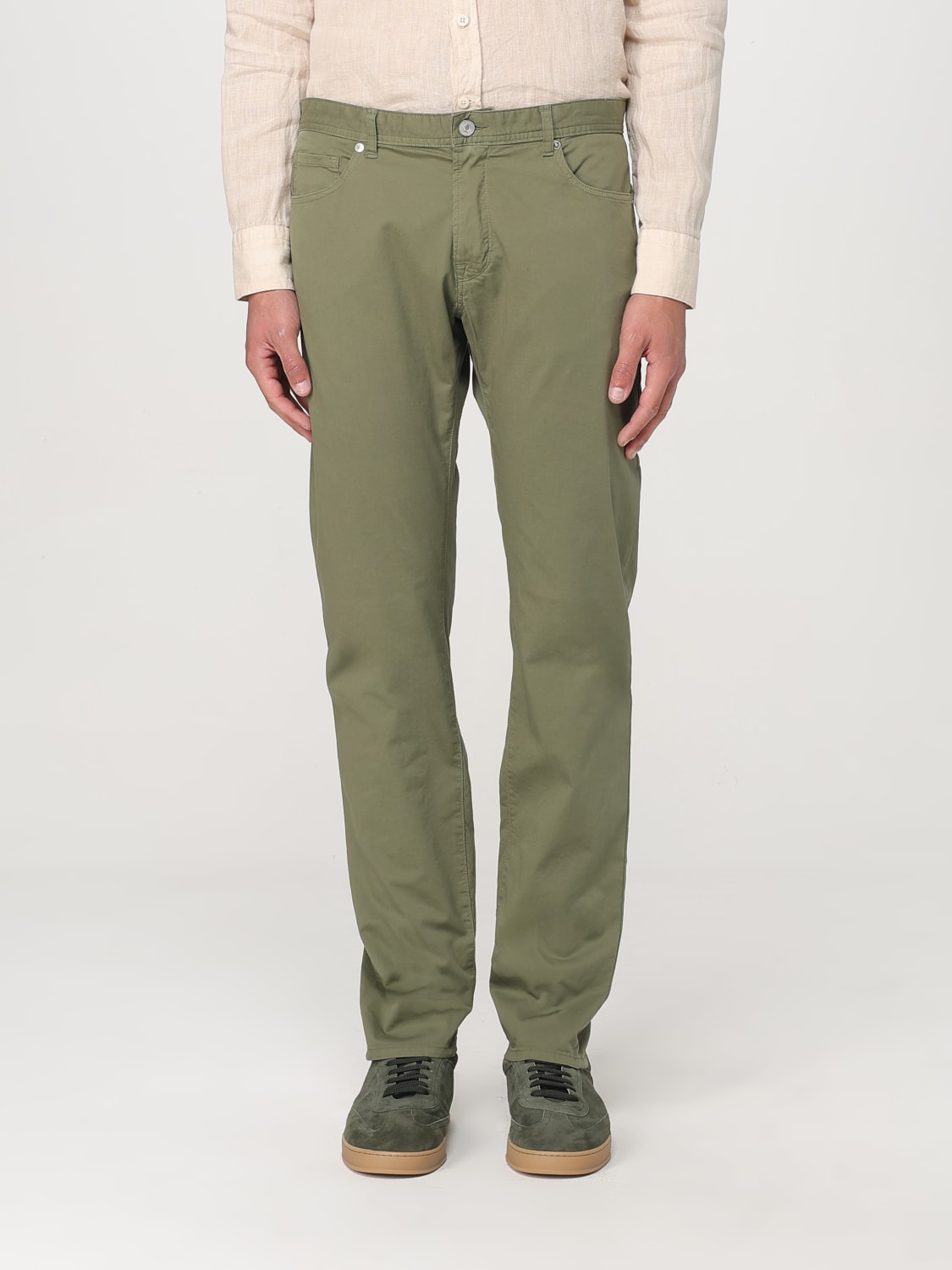 BROOKSFIELD PANTS: Pants men Brooksfield, Military - Img 1