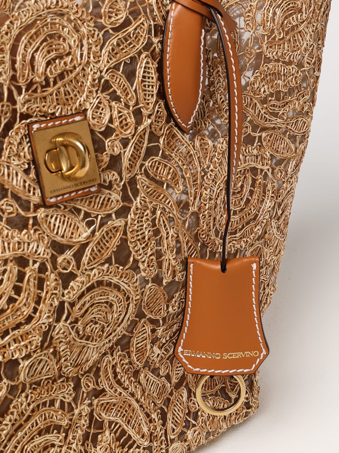 ハンドバッグ ERMANNO SCERVINO Woman Handbag Ecru D463S454PYV B4252 ERMANNO SCERVINO: Shoulder bag woman - Ecru | Ermanno