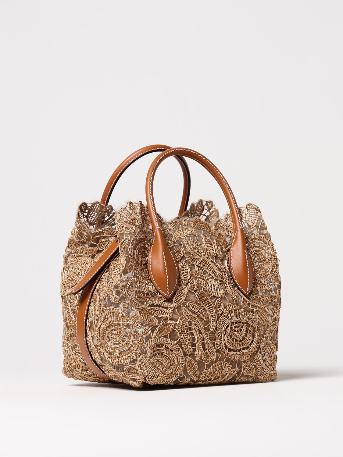 ERMANNO SCERVINO HANDBAG: Shoulder bag woman Ermanno Scervino, Ecru - Img 3