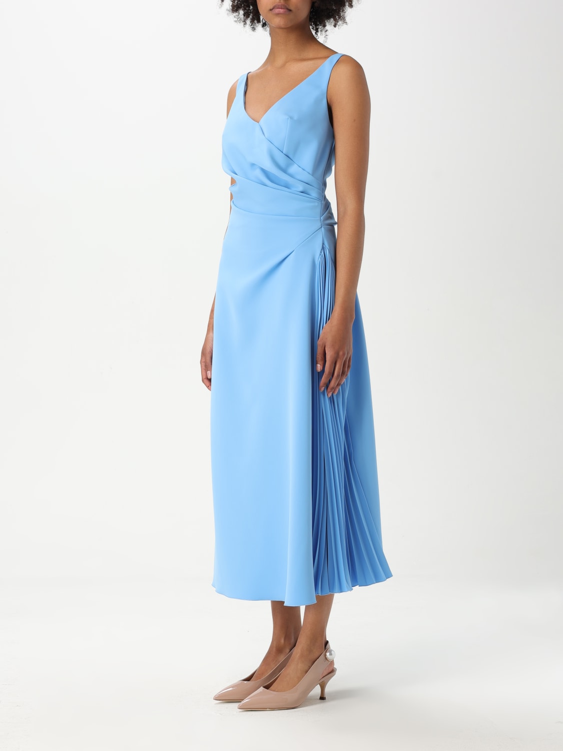 ワンピース ERMANNO SCERVINO Woman Dress Gnawed Blue D462Q338OEX 84141 ERMANNO SCERVINO: Dress woman - Gnawed Blue | Ermanno
