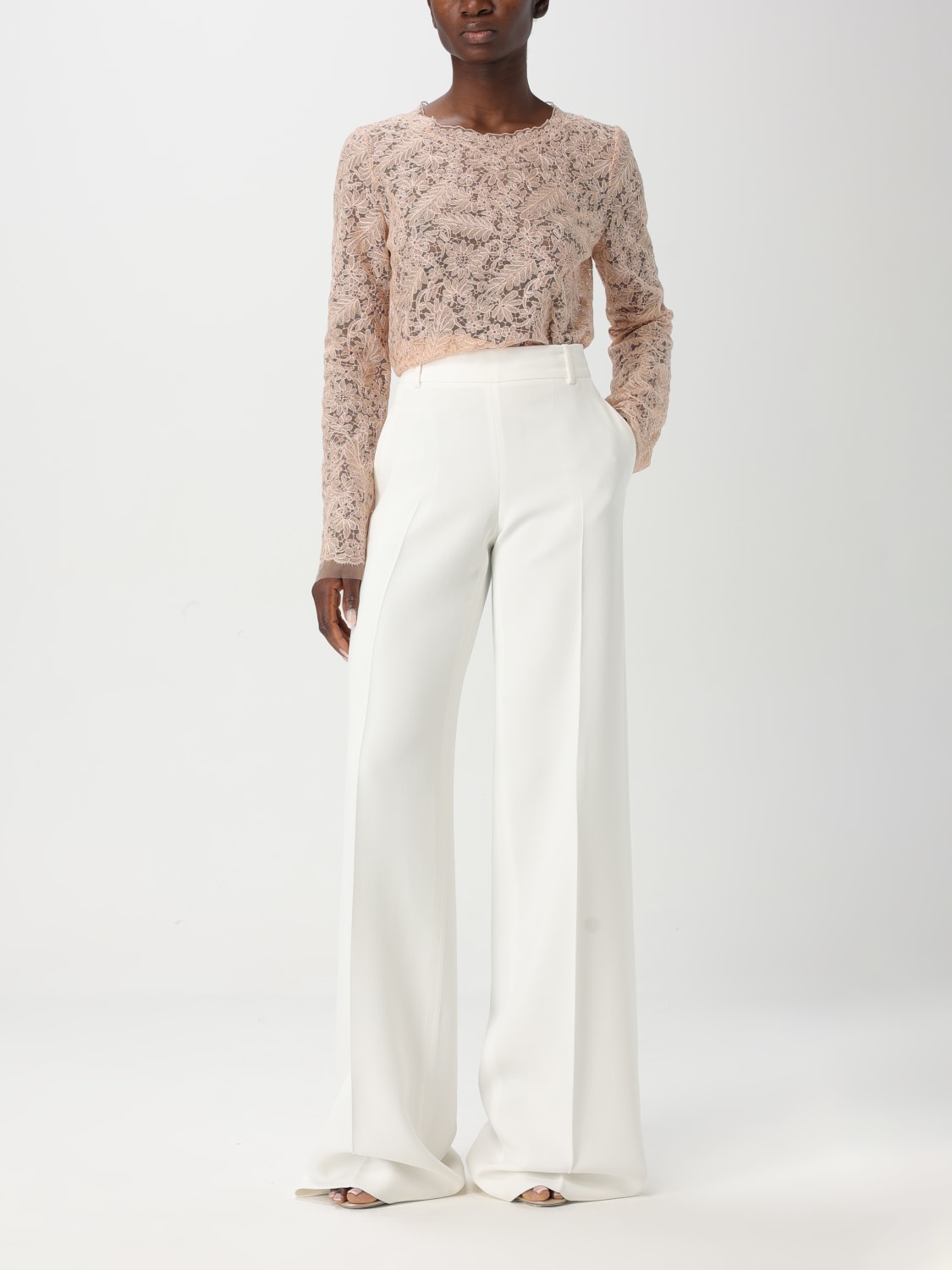 パンツ ERMANNO SCERVINO Woman Pants White D466P308ILM 14800 ERMANNO SCERVINO: Pants woman - White | Ermanno Scervino