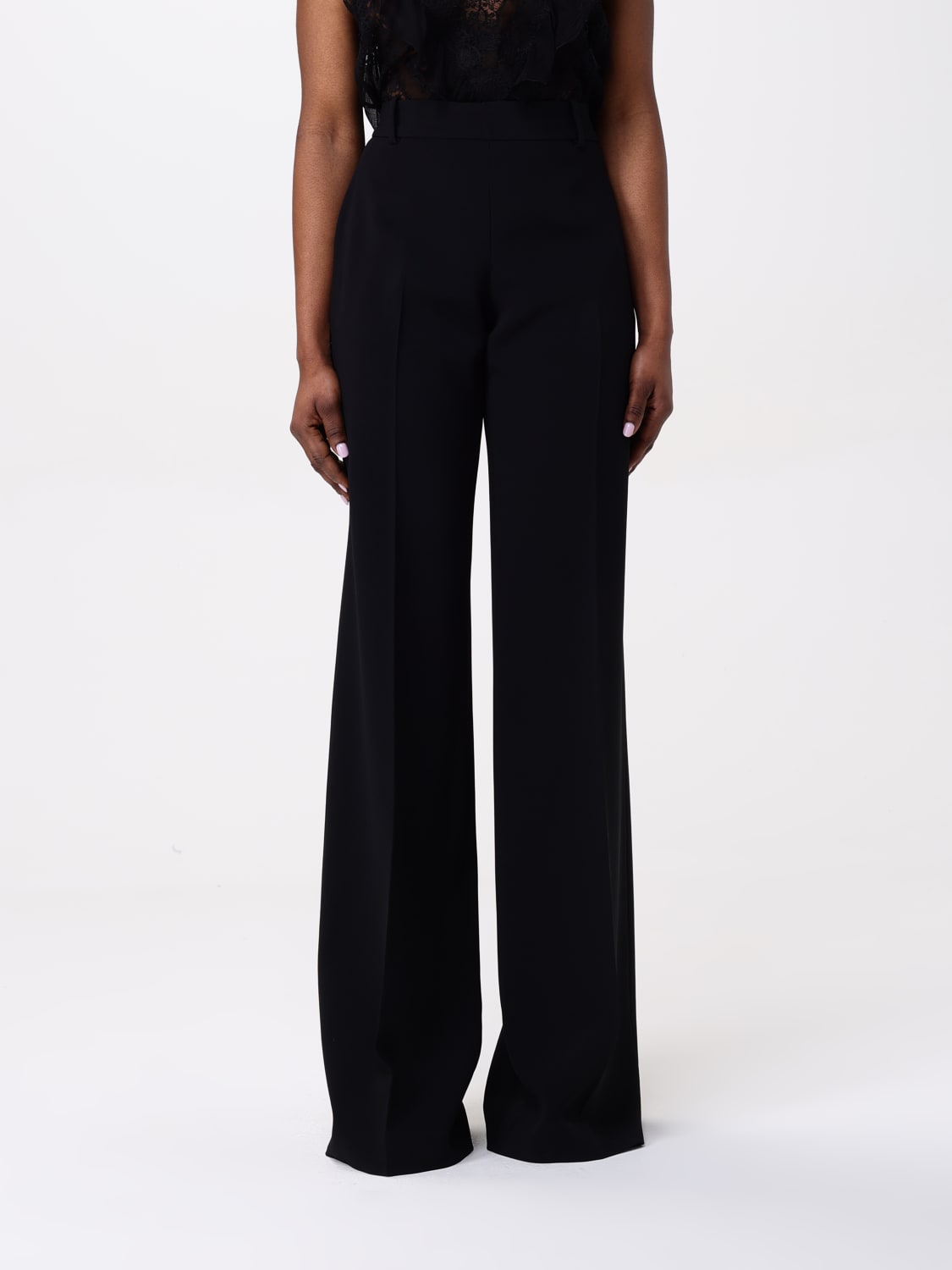 パンツ ERMANNO SCERVINO Women Straight Pants D466P308ILM 14800 WHIT ERMANNO SCERVINO: Pants woman - Black | Ermanno Scervino