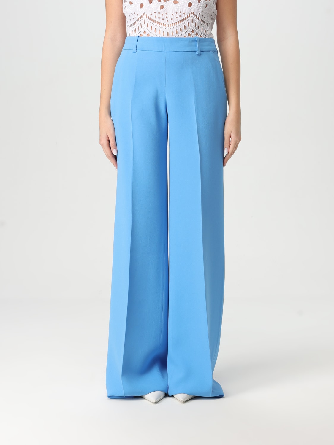 パンツ ERMANNO SCERVINO Woman Pants Gnawed Blue D466P308UFQ S4612 ERMANNO SCERVINO: Pants woman - Gnawed Blue | Ermanno