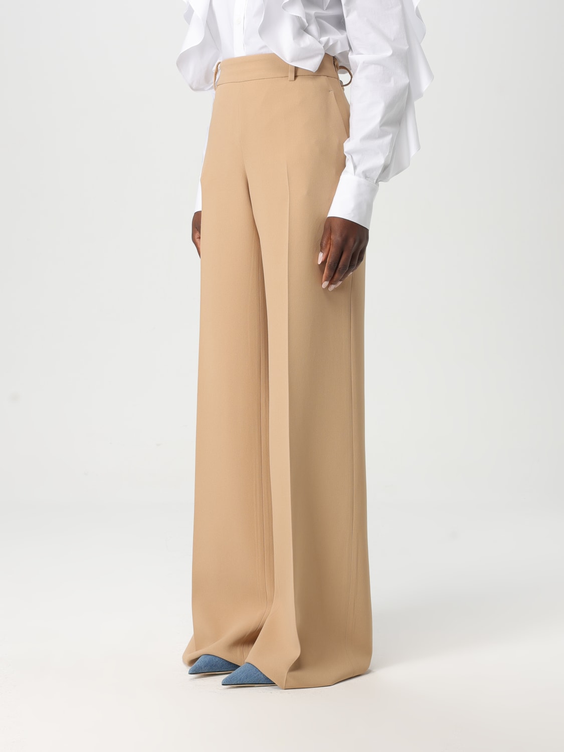 パンツ ERMANNO SCERVINO Women Straight Pants D466P308ILM 14800 WHIT ERMANNO SCERVINO: Pants woman - Nude | Ermanno Scervino