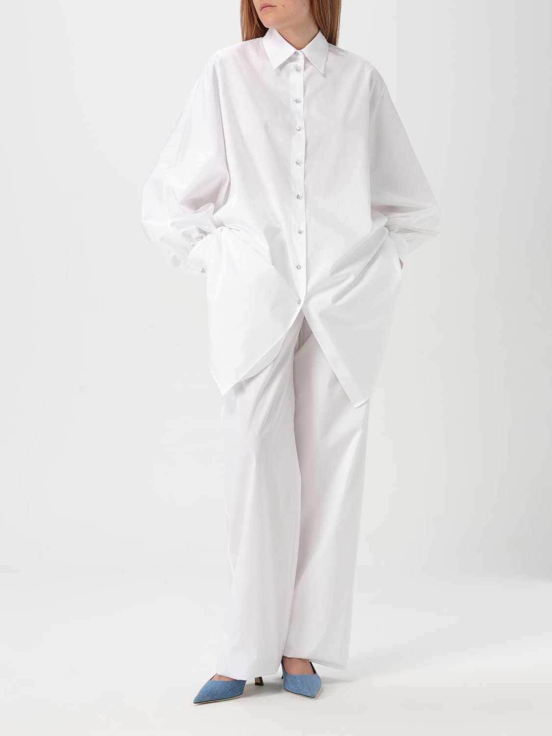 パンツ ERMANNO SCERVINO Woman Pants White D462P303BQP 10601 ERMANNO SCERVINO: Pants woman - White | Ermanno Scervino