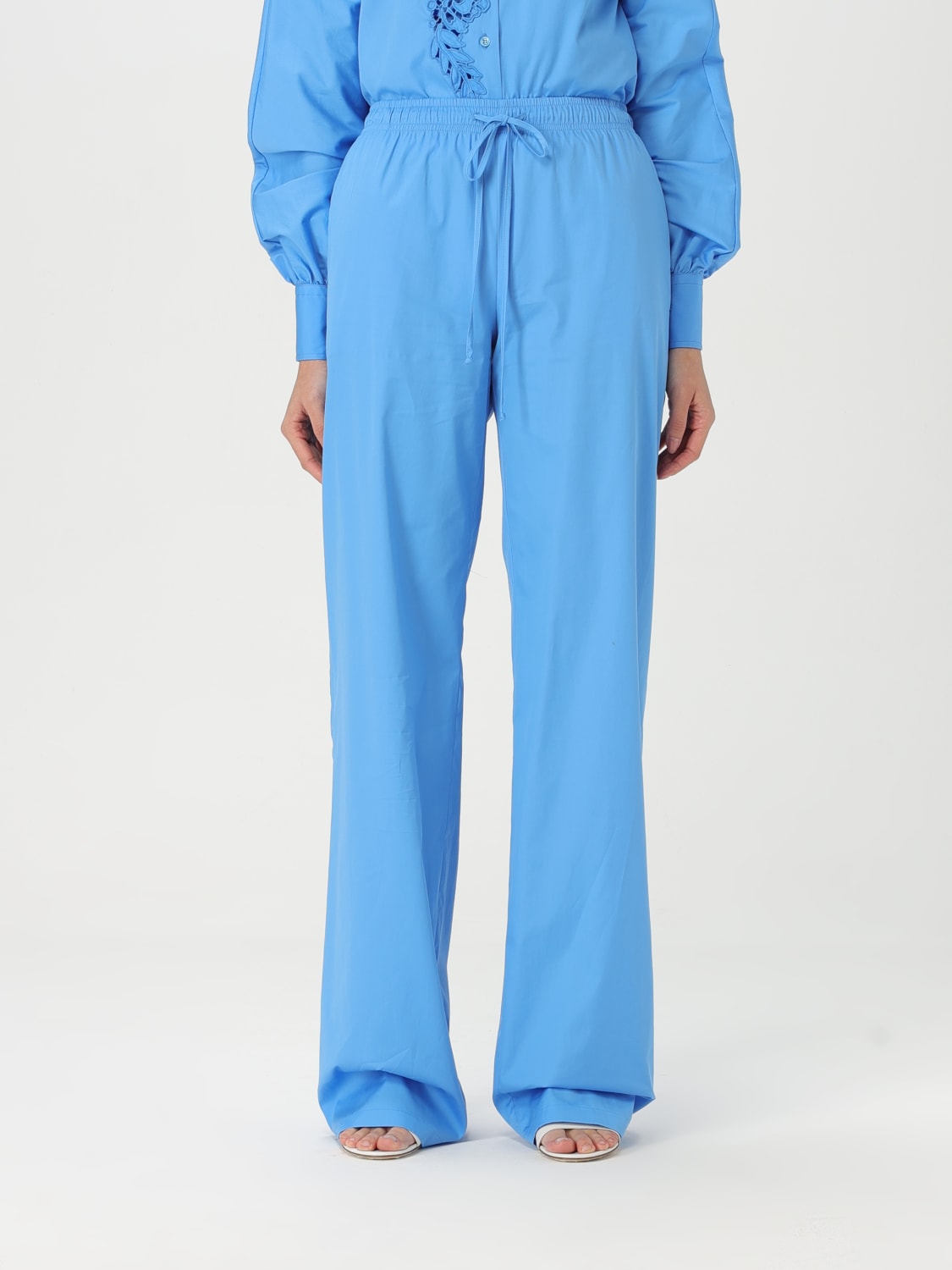 パンツ ERMANNO SCERVINO Woman Pants Gnawed Blue D462P303BQP 74139 ERMANNO SCERVINO: Pants woman - Gnawed Blue | Ermanno