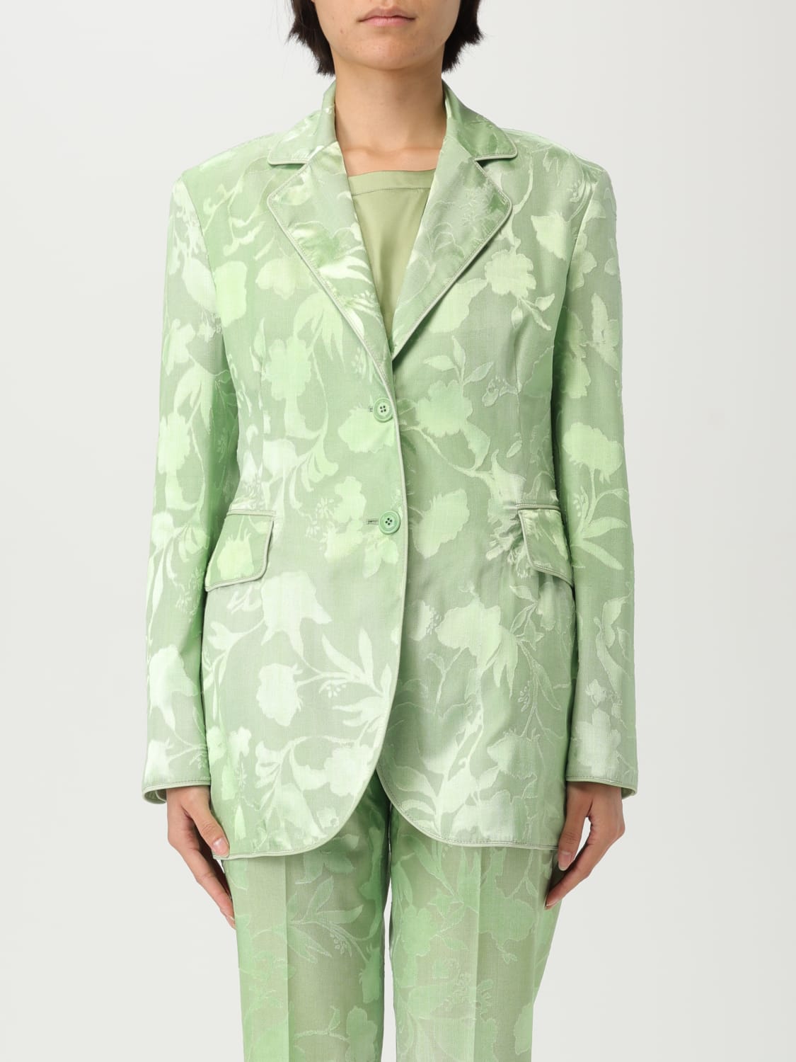 アウターその他 ERMANNO SCERVINO Woman Blazer Green D466I726YSH S4665 ERMANNO SCERVINO: Blazer woman - Green | Ermanno Scervino