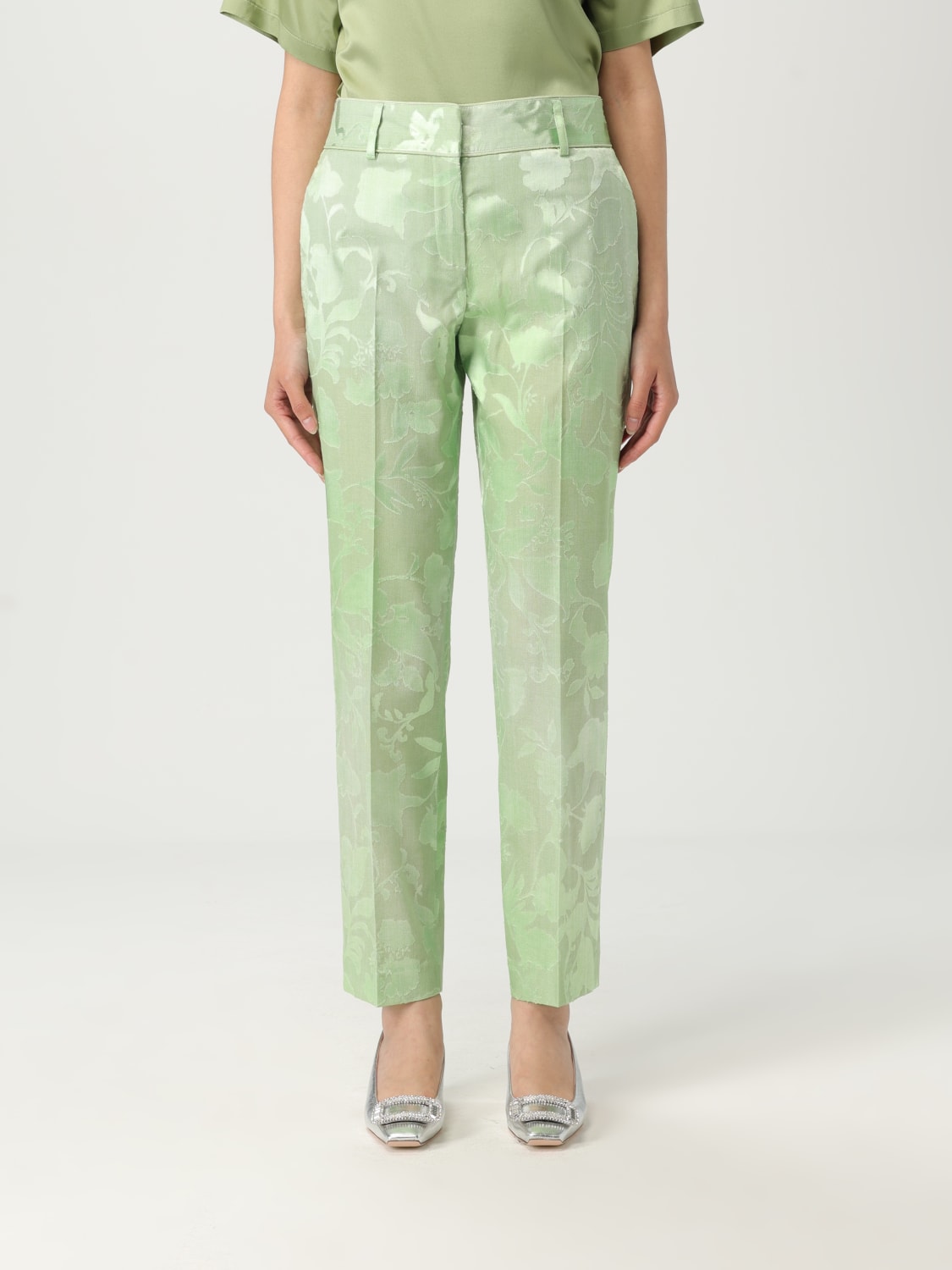 パンツ ERMANNO SCERVINO Woman Pants Green D466P700YSH S4665 ERMANNO SCERVINO: Pants woman - Green | Ermanno Scervino