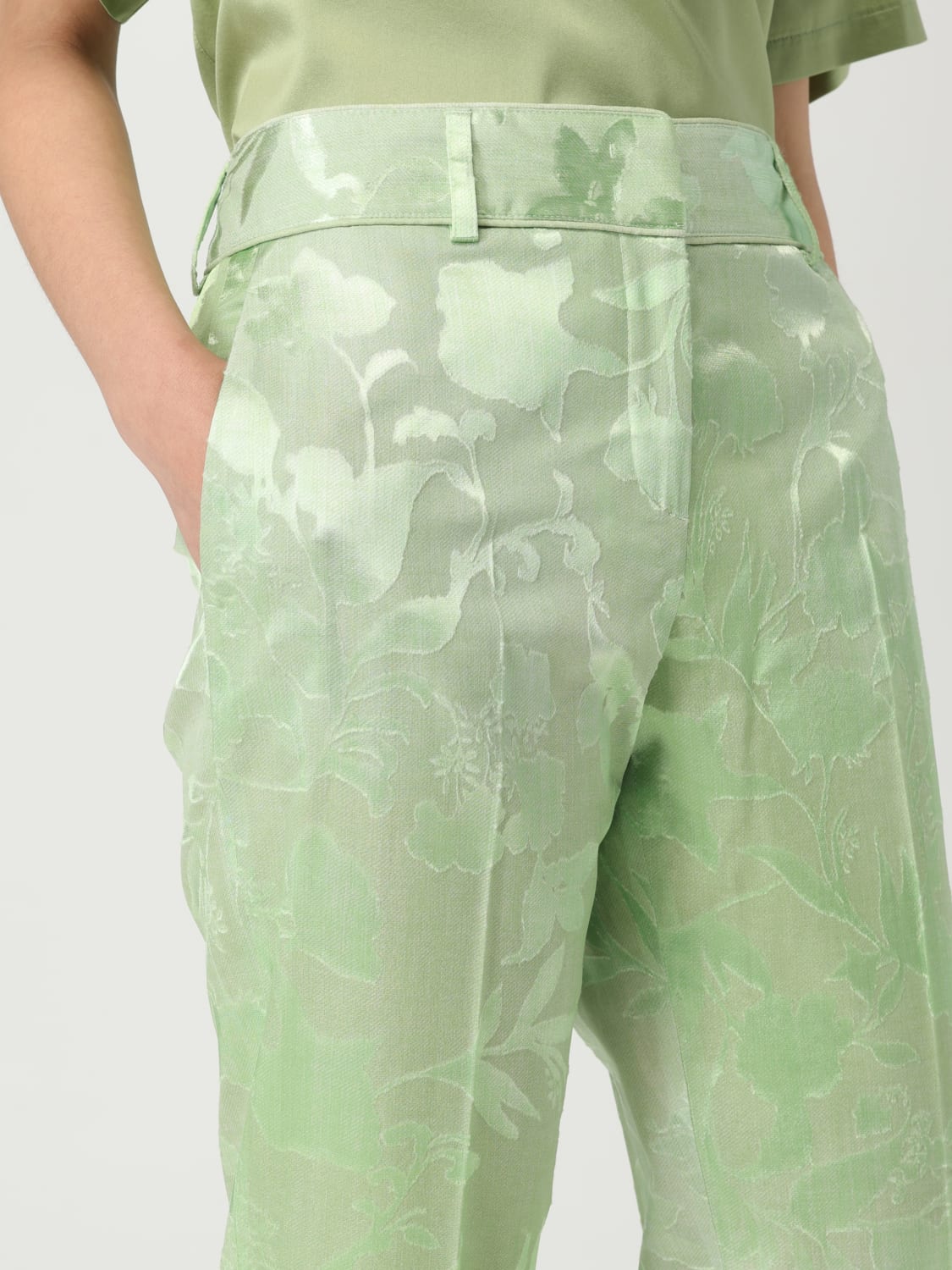 パンツ ERMANNO SCERVINO Woman Pants Green D466P700YSH S4665 ERMANNO SCERVINO: Pants woman - Green | Ermanno Scervino