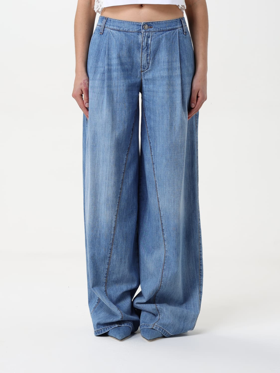 デニム・ジーパン ERMANNO SCERVINO Woman Jeans Denim D467P706FRQ 94037 ERMANNO SCERVINO: Jeans woman - Denim | Ermanno Scervino