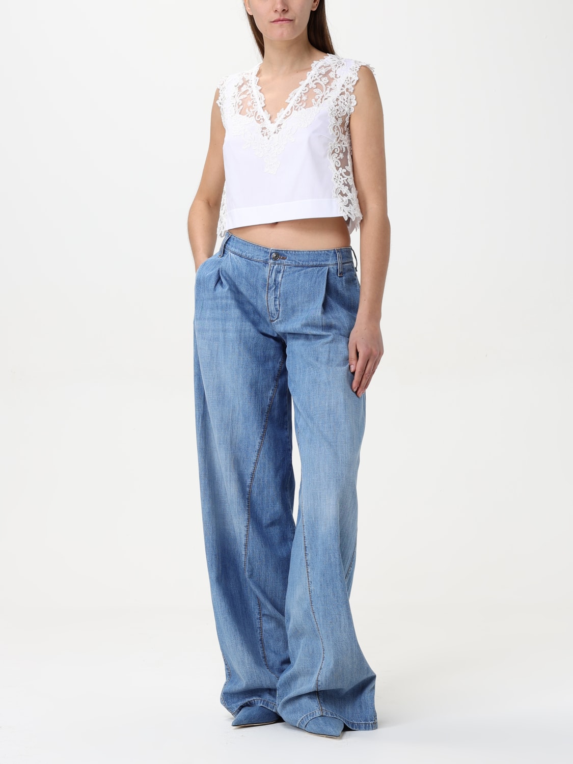 デニム・ジーパン ERMANNO SCERVINO Woman Jeans Denim D467P706FRQ 94037 ERMANNO SCERVINO: Jeans woman - Denim | Ermanno Scervino