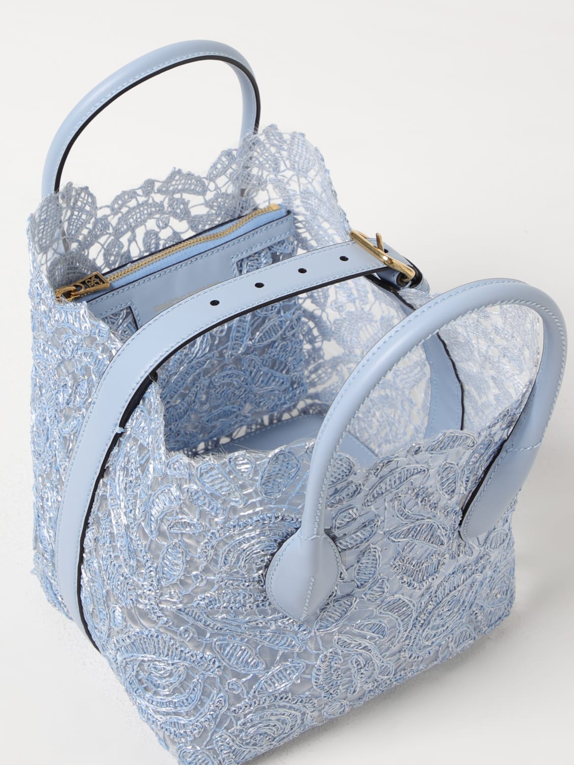 ERMANNO SCERVINO HANDBAG: Shoulder bag woman Ermanno Scervino, Gnawed Blue - Img 3