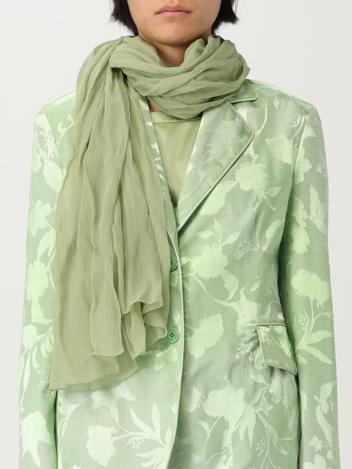 スカーフ ERMANNO SCERVINO Woman Neck scarf Green D462R701QYE 56310 ERMANNO SCERVINO: Neck scarf woman - Green | Ermanno