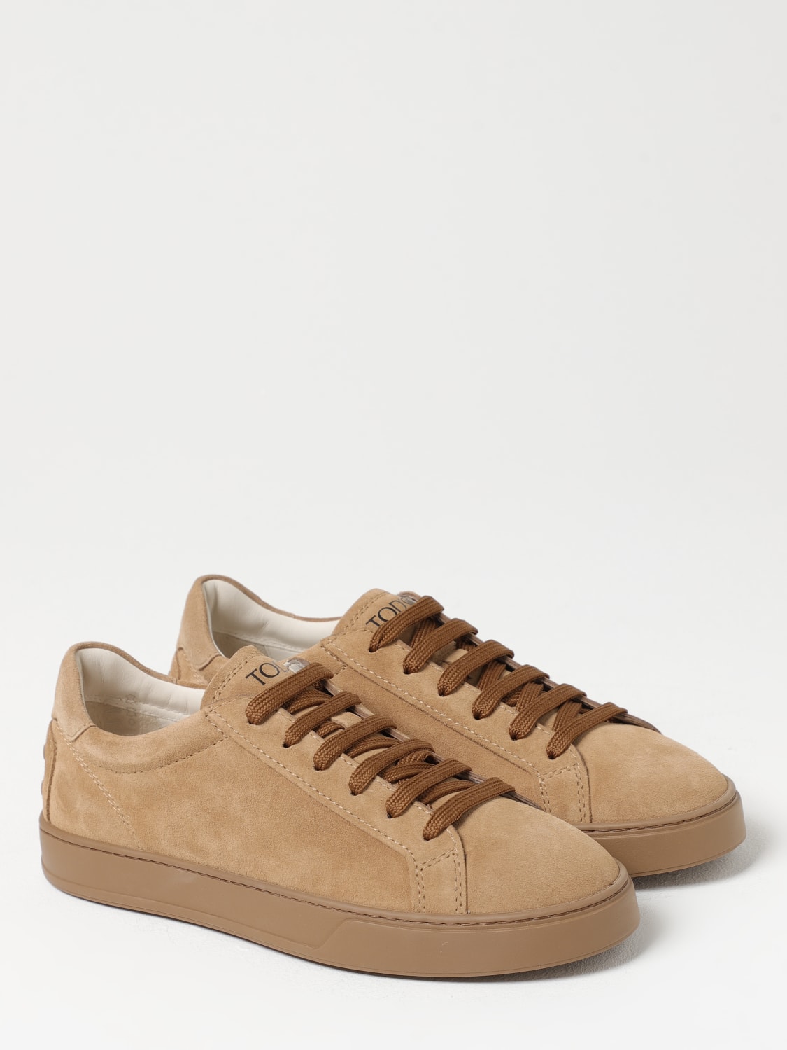TOD'S SNEAKERS: Sneakers Tod's in camoscio , Bianco - Img 2