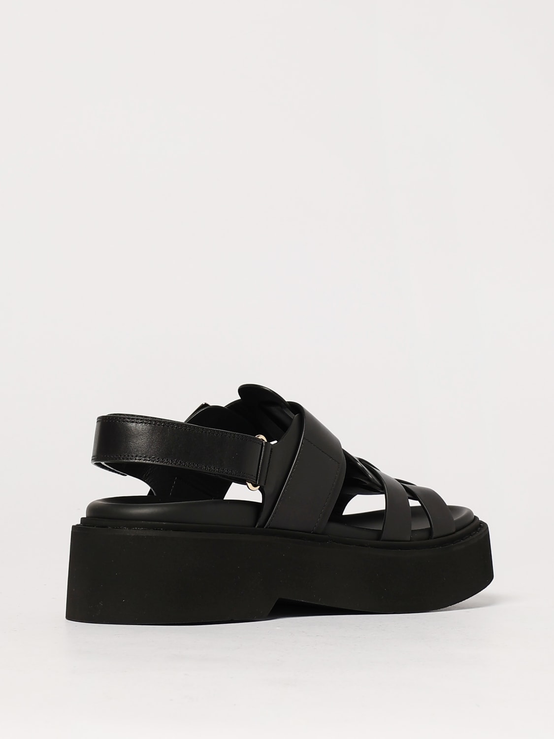 ROGER VIVIER SANDALI BASSI: Sandalo Roger Vivier in pelle con fibbia decorativa , Nero - Img 3
